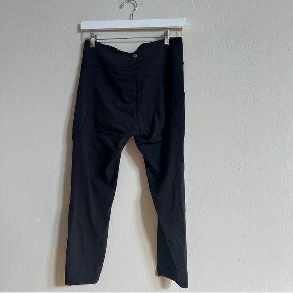 Lululemon Invigorate High-Rise Crop 23" Black Leggings - Picture 2 of 3